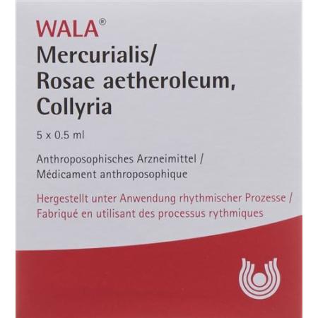 Wala Mercurialis/Rosae aetheroleum Gtt Opht 5 Monodos 0.5 ml - PrimeCare Global