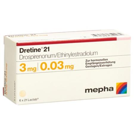 Dretine 21 Lactab 6 x 21 pcs - PrimeCare Global