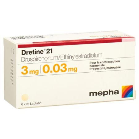 Dretine 21 Lactab 6 x 21 pcs - PrimeCare Global