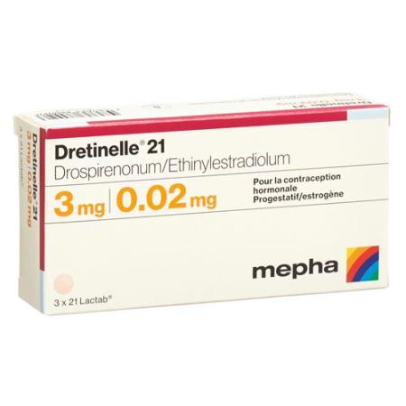 Dretinelle 21 lactab 3 x 21 pcs - PrimeCare Global