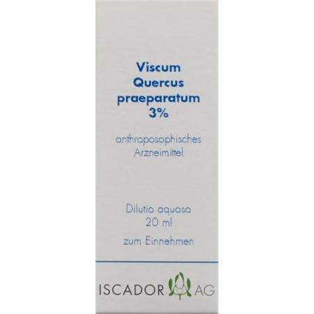 Iscador Viscum Quercus preparation 3 % aqueous dilution 20 ml - PrimeCare Global