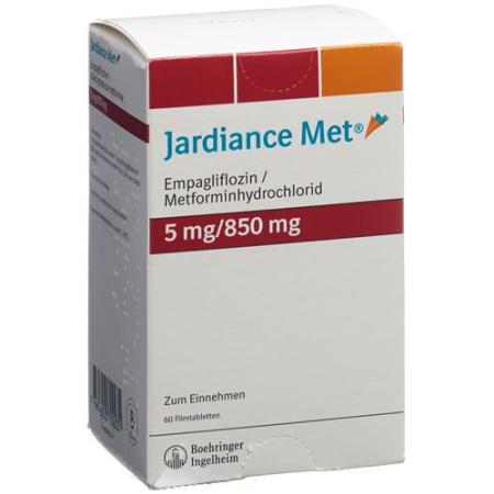 Jardiance Met Filmtablet 5/850mg 60 pcs - PrimeCare Global