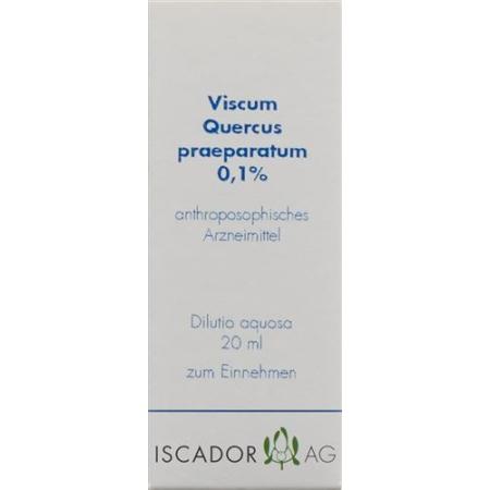 Iscador Viscum Quercus prepared 0.1% aqueous dilution 20 ml - PrimeCare Global