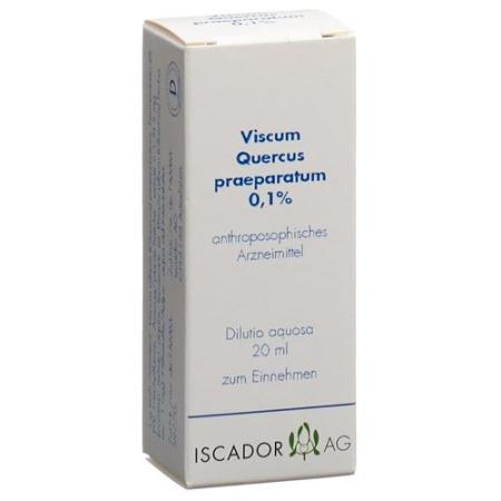 Iscador Viscum Quercus prepared 0.1% aqueous dilution 20 ml - PrimeCare Global
