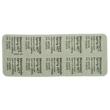 Metamizol Spirig HC Tabl 500 mg 10 pcs - PrimeCare Global