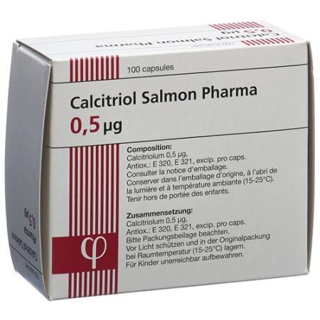 Calcitriol Salmon Pharma Kaps 0.5 mcg 100 pcs - PrimeCare Global