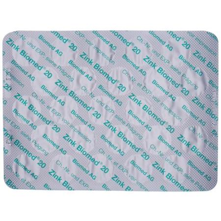 Zinc Biomed 20 film tablets 50 pcs - PrimeCare Global