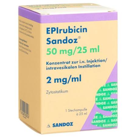 Epirubicin Sandoz 50mg/25ml perf 25ml - PrimeCare Global