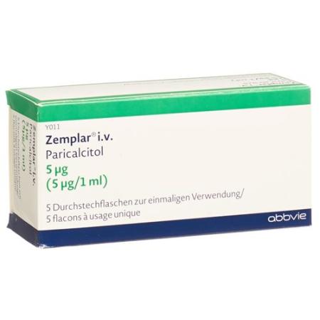 Zemplar Inj L&ouml;s 5mcg/ml 5 vials 1ml - PrimeCare Global