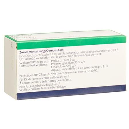 Zemplar Inj L&ouml;s 5mcg/ml 5 vials 1ml - PrimeCare Global