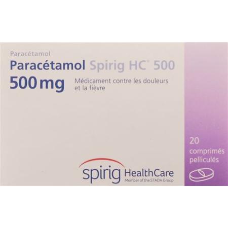 Paracetamol Spirig HC Filmtabl 500 mg 20 pcs - PrimeCare Global