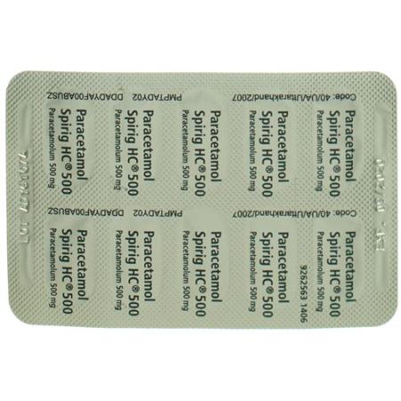 Paracetamol Spirig HC Filmtabl 500 mg 20 pcs - PrimeCare Global