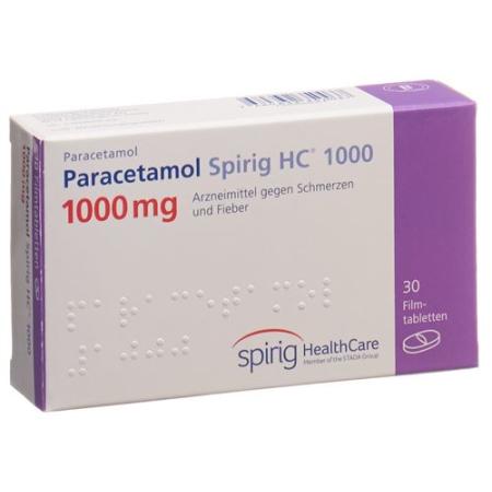 Paracetamol Spirig HC Filmtabl 1000 mg 30 pcs - PrimeCare Global