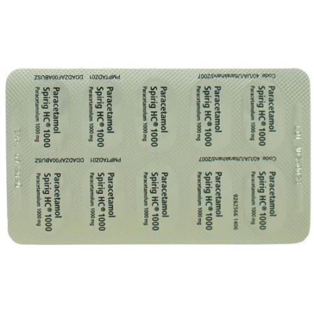 Paracetamol Spirig HC Filmtabl 1000 mg 30 pcs - PrimeCare Global