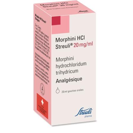 Morphini HCl Streuli Tropfen 20 mg/ml Fl 20 ml - PrimeCare Global