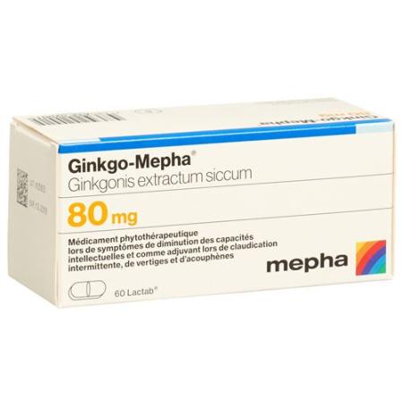 Ginkgo-Mepha Lactab 80 mg 60 pcs - PrimeCare Global
