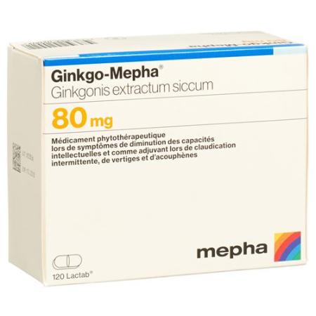 Ginkgo-Mepha Lactab 80 mg 120 pcs - PrimeCare Global