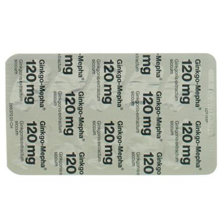Ginkgo-Mepha Lactab 120 mg 120 pcs - PrimeCare Global