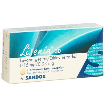 Lisenia 30 film tablets 3 x 21 pcs - PrimeCare Global