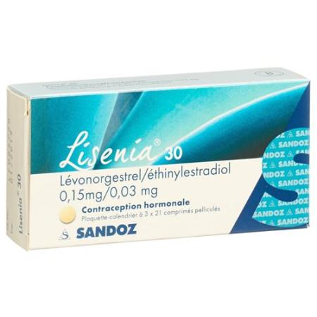 Lisenia 30 film tablets 3 x 21 pcs - PrimeCare Global