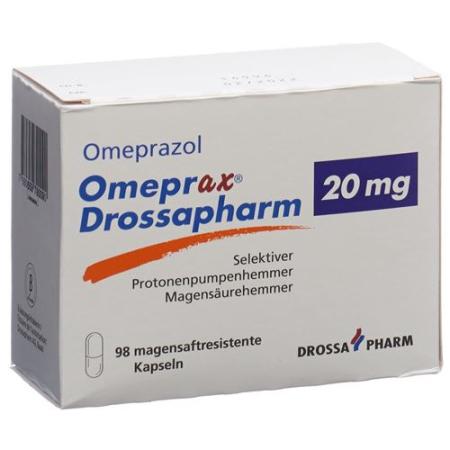 Omeprax-Drossapharm Kaps 20 mg 98 pcs - PrimeCare Global