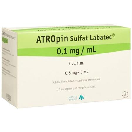 Atropine sulfate Labatec Inj L&ouml;s 0.5 mg/5ml 10 Fertspr 5 ml - PrimeCare Global