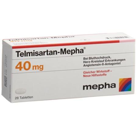 Telmisartan-Mepha Tabl 40 mg 28 pcs - PrimeCare Global