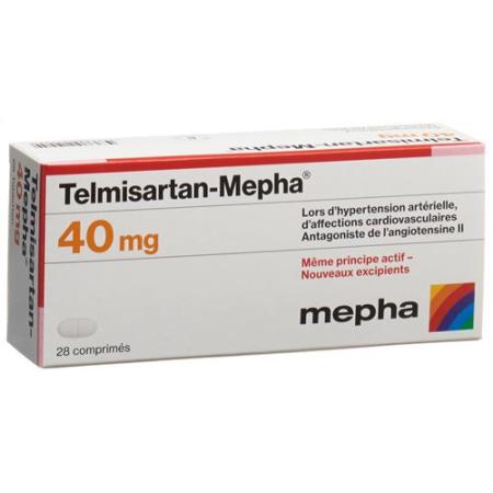 Telmisartan-Mepha Tabl 40 mg 28 pcs - PrimeCare Global