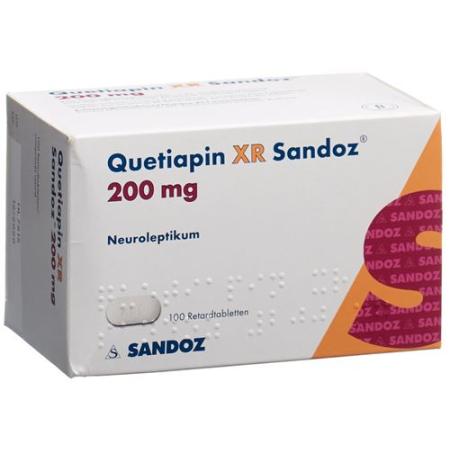 Quetiapine XR Sandoz Ret Tabl 200 mg 100 pcs - PrimeCare Global