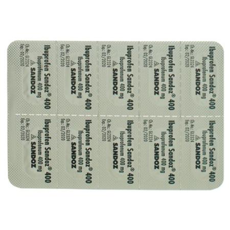 Ibuprofen Sandoz Filmtabl 400 mg 50 pcs - PrimeCare Global