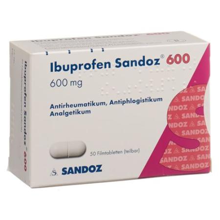 Ibuprofen Sandoz Filmtabl 600 mg 50 pcs - PrimeCare Global