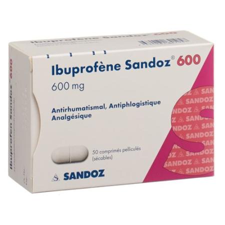 Ibuprofen Sandoz Filmtabl 600 mg 50 pcs - PrimeCare Global