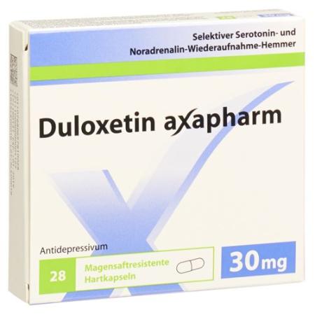 Duloxetine Axapharm Kaps 30 mg 84 pcs - PrimeCare Global