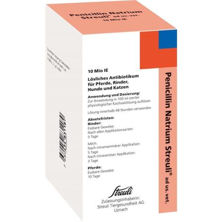 PENICILLIN NA Streuli 10 Mio IE ad us vet. - PrimeCare Global