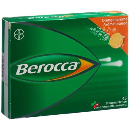 Berocca effervescent tablet orange flavor 45 pcs - PrimeCare Global