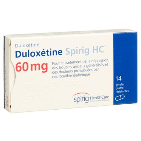 Duloxetine Spirig HC Kaps 60 mg 14 pcs - PrimeCare Global