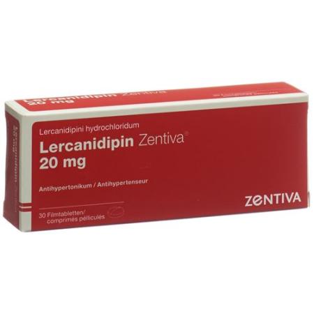 Lercanidipin Zentiva Filmtabl 20 mg 30 pcs - PrimeCare Global
