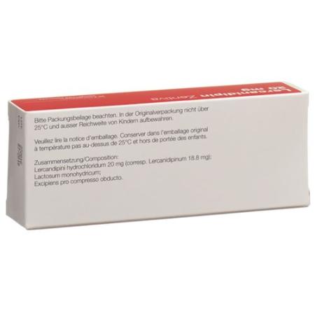 Lercanidipin Zentiva Filmtabl 20 mg 30 pcs - PrimeCare Global