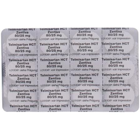 Telmisartan HCT Zentiva Tabl 80/25 mg 100 pcs - PrimeCare Global