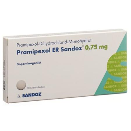 Pramipexol ER Sandoz Ret Tabl 0.75 mg 10 pcs - PrimeCare Global