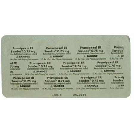 Pramipexol ER Sandoz Ret Tabl 0.75 mg 10 pcs - PrimeCare Global