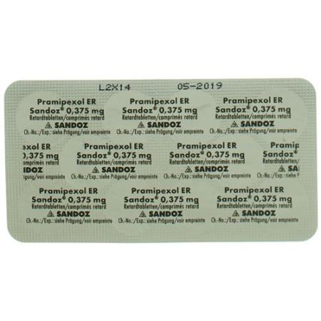 Pramipexol ER Sandoz Ret Tabl 0.375 mg 10 pcs - PrimeCare Global