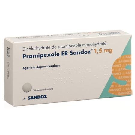 Pramipexol ER Sandoz Ret Tabl 1.5 mg 30 pcs - PrimeCare Global