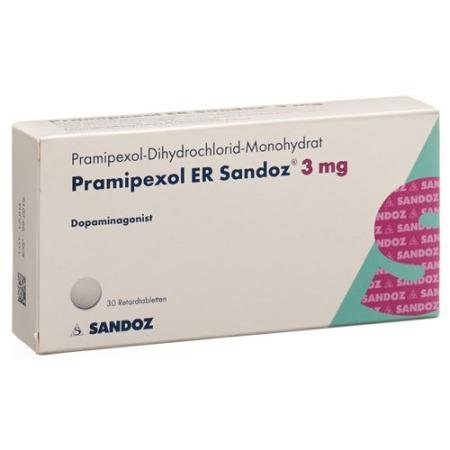 Pramipexol ER Sandoz Ret Tabl 3 mg 30 pcs - PrimeCare Global