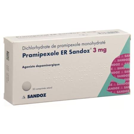 Pramipexol ER Sandoz Ret Tabl 3 mg 30 pcs - PrimeCare Global