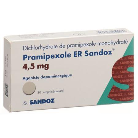 Pramipexol ER Sandoz Ret Tabl 4.5 mg 30 pcs - PrimeCare Global