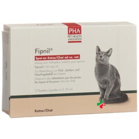Fipnil Spot-on Ad Us. Vet. раствор Katze 3x 0.5мл - PrimeCare Global