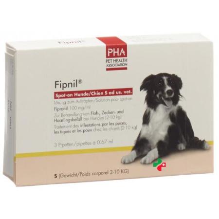 Fipnil Spot-on Ad Us. Vet. раствор Hunde S 3 X 0.67 м - PrimeCare Global