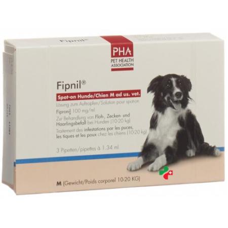Fipnil Spot-on Ad Us. Vet. раствор Hunde M 3 X 1.34 м - PrimeCare Global