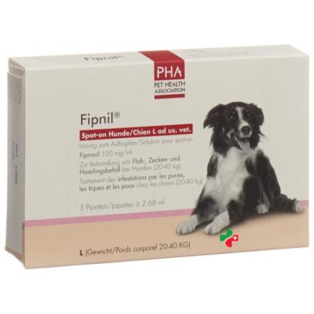 Fipnil Spot-on Ad Us. Vet. раствор Hunde L 3 X 2.68 м - PrimeCare Global